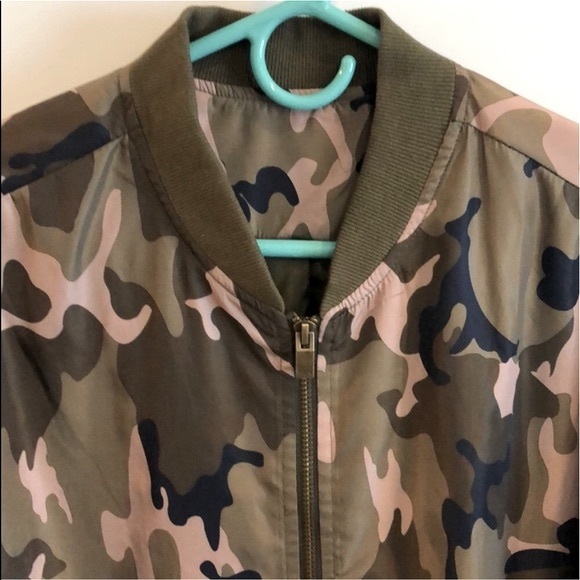 🆕Casual Lightweight Camouflage Zip-up Windbreaker Jacket w/Adjustable Bottom - Picture 6 of 16